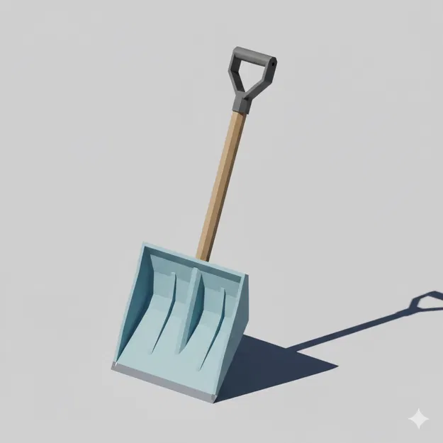 Xẻng Xúc Tuyết Low Poly - Image 1