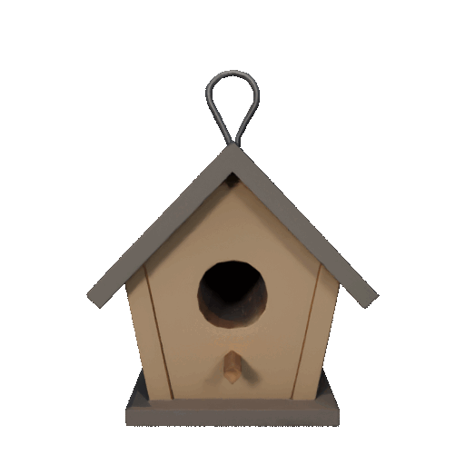 Nhà chim Low Poly (Low Poly Birdhouse) - Thumbnail 2