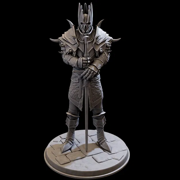 Death Knight print ready – Mẫu DeathKnight sẵn sàng in 3D - Image 1