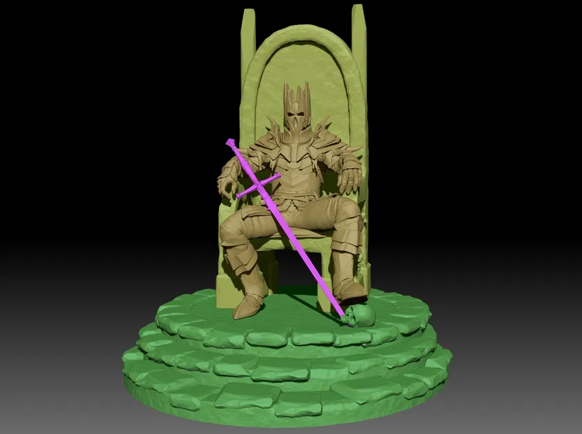 Death Knight print ready – Mẫu DeathKnight sẵn sàng in 3D - Image 3