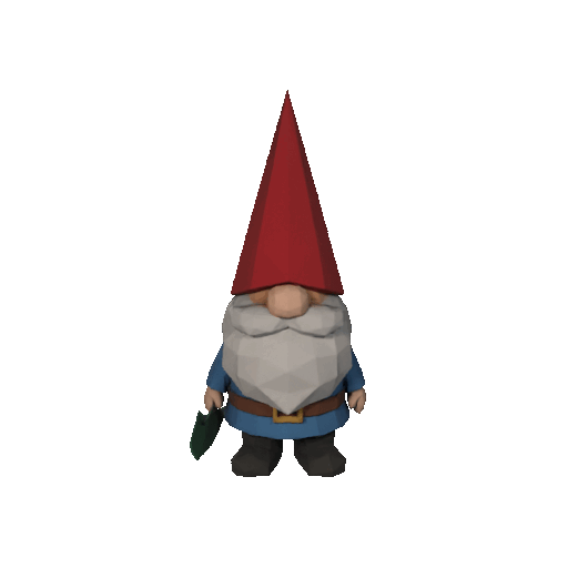 Chú lùn sân vườn Low Poly - Thumbnail 2