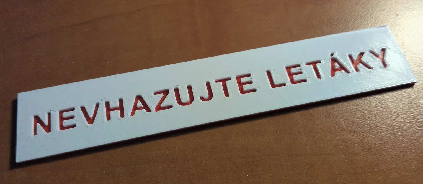 Bảng “Nevhazujte letáky” dán lên hộp thư - Image 1