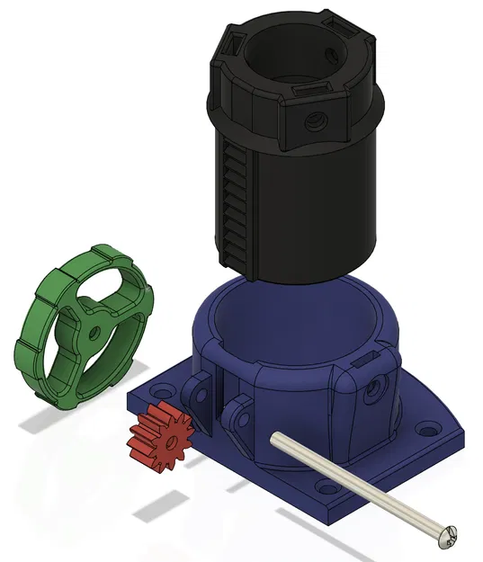 Focuser Rack and Pinion đơn giản cho kính thiên văn Hadley - Image 3