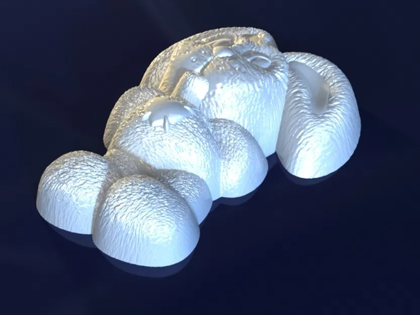 Hare_kJ0GJkJ – Mẫu 3D khuôn thỏ làm xà phòng/socola/nến - Image 2