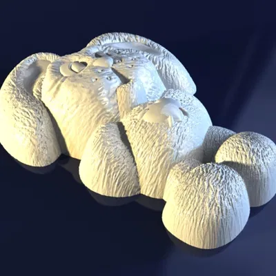 Hare_kJ0GJkJ – Mẫu 3D khuôn thỏ làm xà phòng/socola/nến