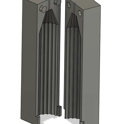 Khuôn 2 mảnh in 3D cho wax casting