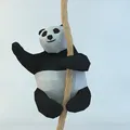 Mẫu in 3D Lowpoly Gấu Trúc Cute Có Dây (Low poly) – Lowpoly Cute Panda with Rope - Thumbnail 3