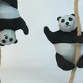 Mẫu in 3D Lowpoly Gấu Trúc Cute Có Dây (Low poly) – Lowpoly Cute Panda with Rope - Thumbnail 4