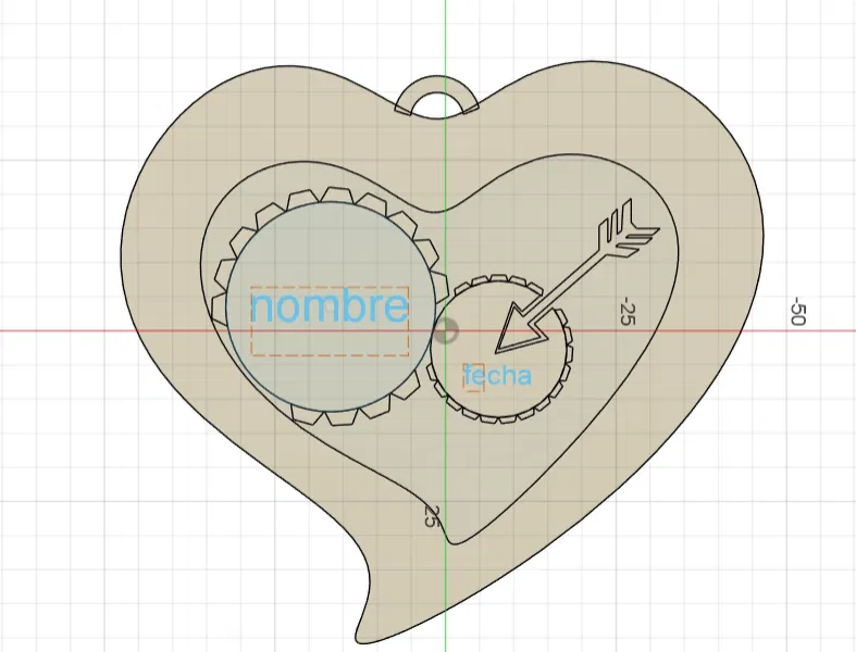 Móc khóa trái tim Valentine (llavero corazon san valentin) - Image 1