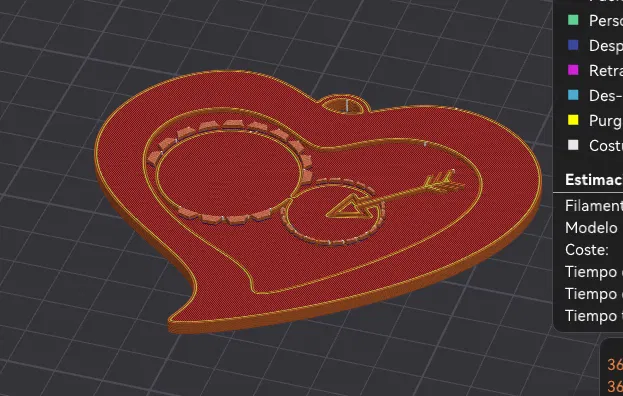 Móc khóa trái tim Valentine (llavero corazon san valentin) - Image 2