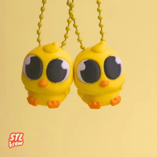 Charm vịt dễ thương Puffy – móc khóa - Image 2