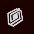 Móc khóa Renault logo mới – Thiết kế khắc cắt xuyên (Cut-Out Engraved) - Thumbnail 2