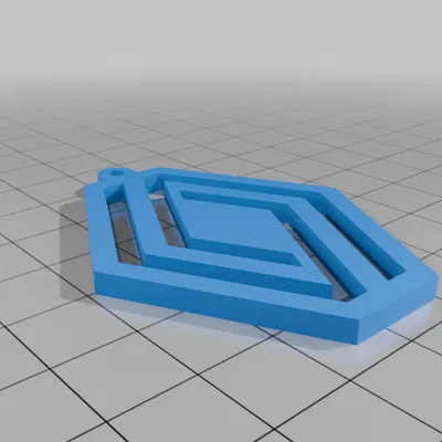 Móc khóa Renault logo mới – Thiết kế khắc cắt xuyên (Cut-Out Engraved)