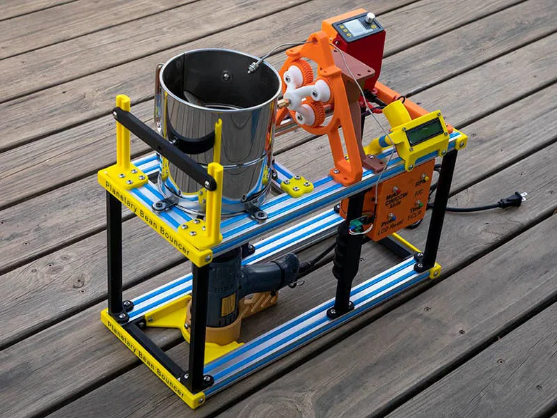 Planetary Bean Bouncer – Máy rang cà phê DIY từ rây bột (planetary + wobble disc) - Image 1