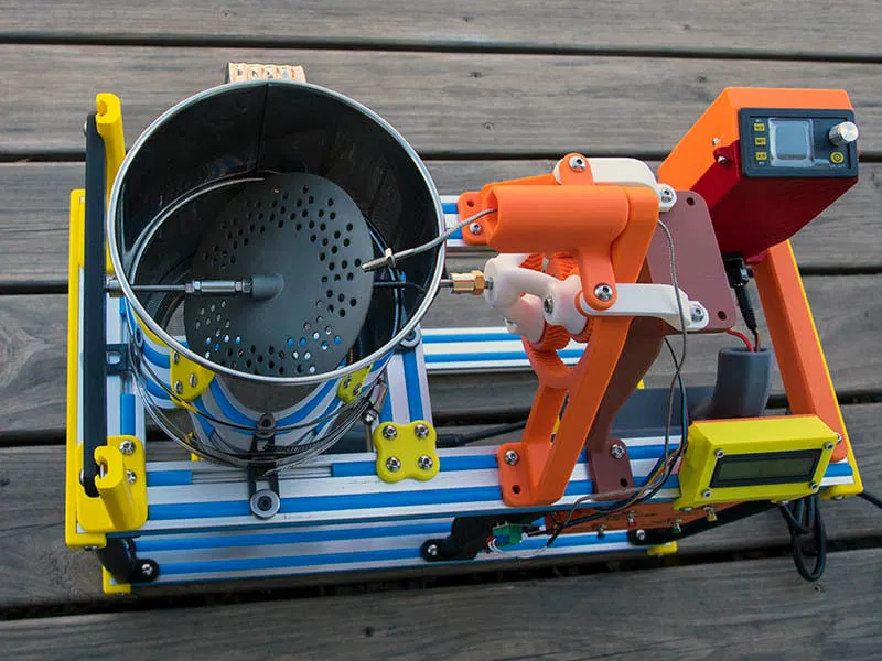 Planetary Bean Bouncer – Máy rang cà phê DIY từ rây bột (planetary + wobble disc) - Image 4