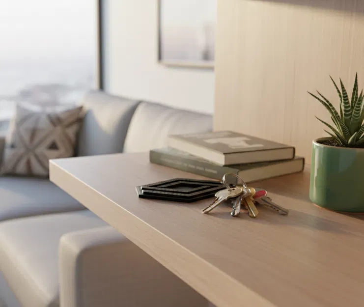 Móc khóa logo Renault mới – Key ring in 3D - Image 2