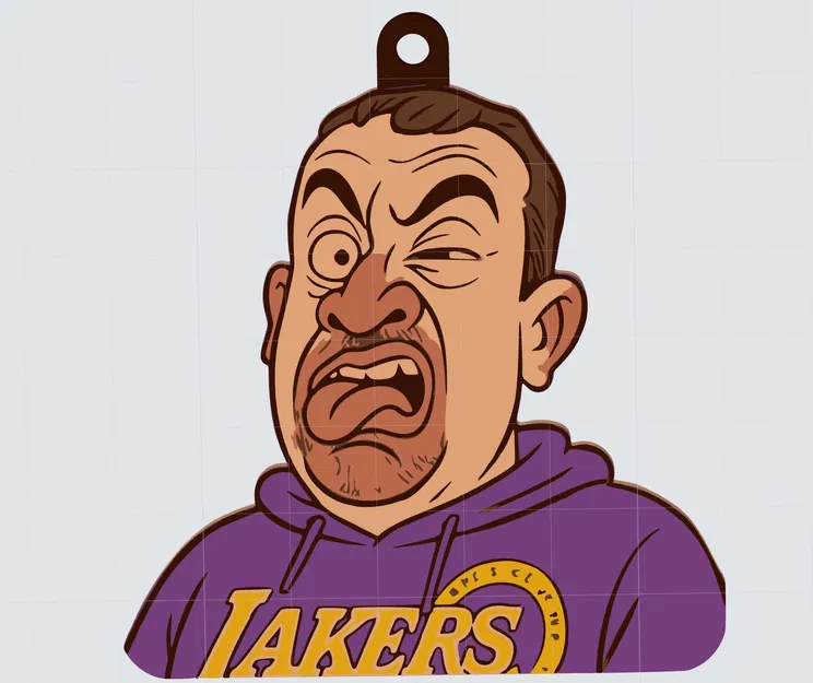 Móc Khóa Hài Lakers (Lakers Funny Keychain) - Image 1