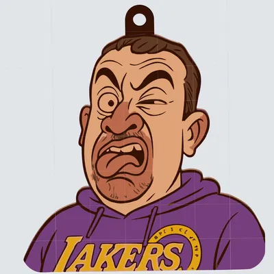 Móc Khóa Hài Lakers (Lakers Funny Keychain)