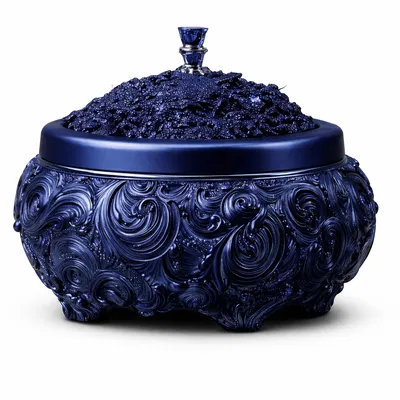 Chai và hộp trang trí hoa văn cầu kỳ