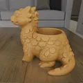 Chậu Trồng Cây Rồng Con Dễ Thương (STL) – Cute Baby Dragon Planter Pot STL - Thumbnail 2