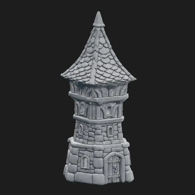 Tháp địa hình wargame nhọn FDM không cần support - Image 2