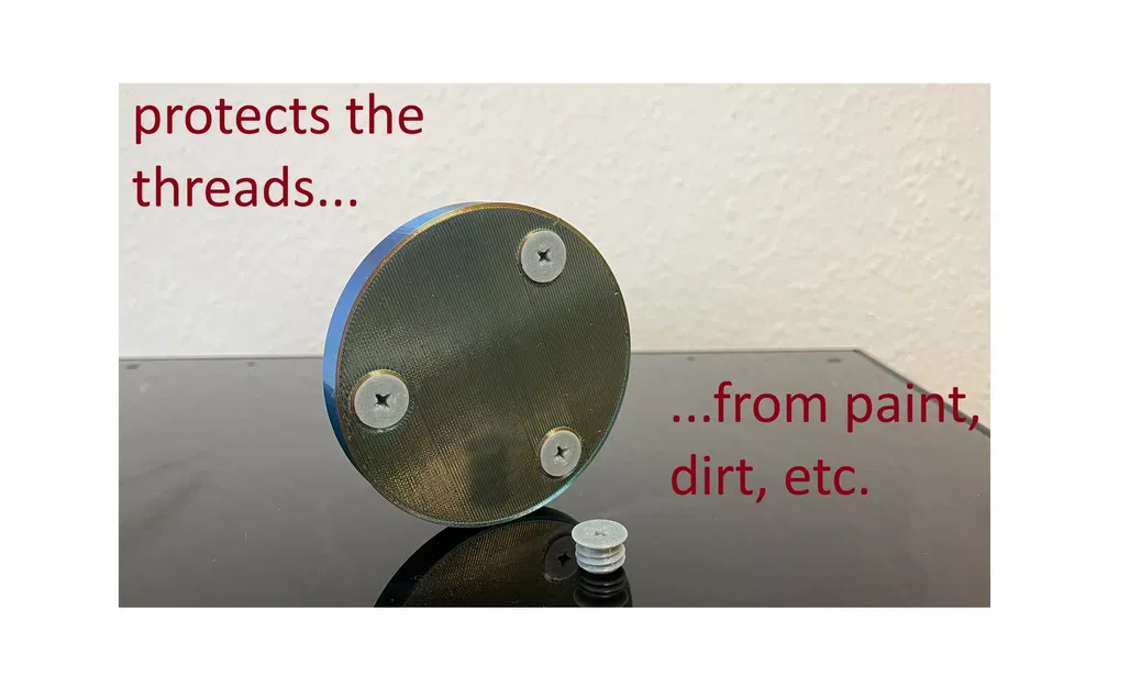 Vít bịt kín lỗ ren / Chân TPU vặn vào (M8–M16) - Image 1