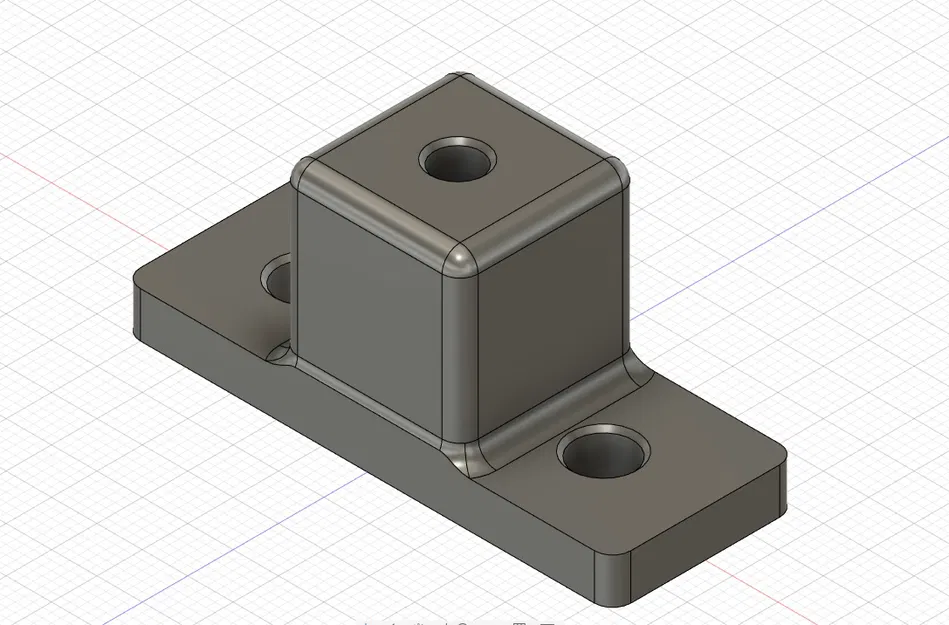 Pát gắn ray ngăn kéo đa năng / thay thế rear bracket (kiểu OBI, BRW, IKEA) - Image 1