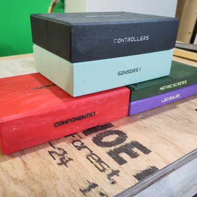 FirstBox - Hệ thống hộp lưu trữ linh kiện nhỏ [OpenSCAD]