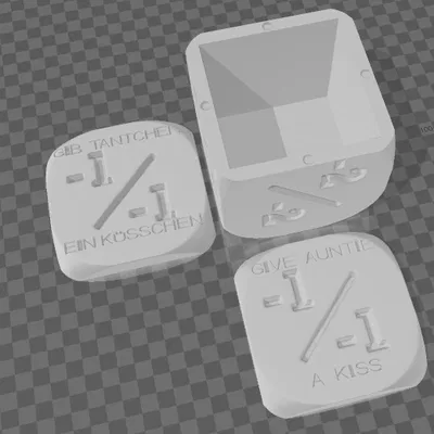 Hộp dice -1/-1 với chữ Deckbox Auntie Ool