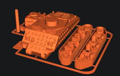 Xe tăng WW2 Mỹ Sherman LEGO MILITARY tương thích LEGO (M4A3 105mm) - Image 1