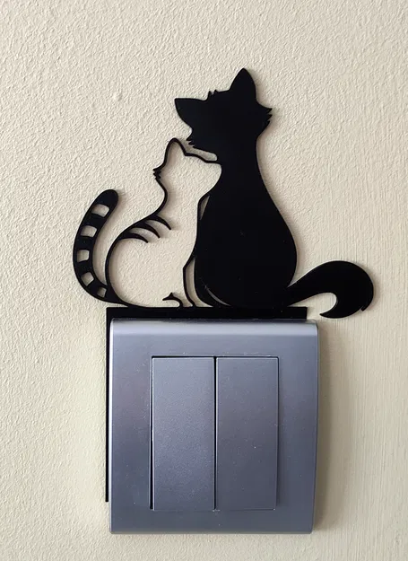 Trang trí công tắc đèn – Mèo 1 - Image 2