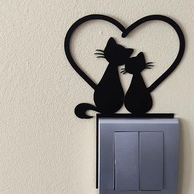 Trang trí công tắc đèn – Mèo 3 (Light Switch Decoration – Cat 3)