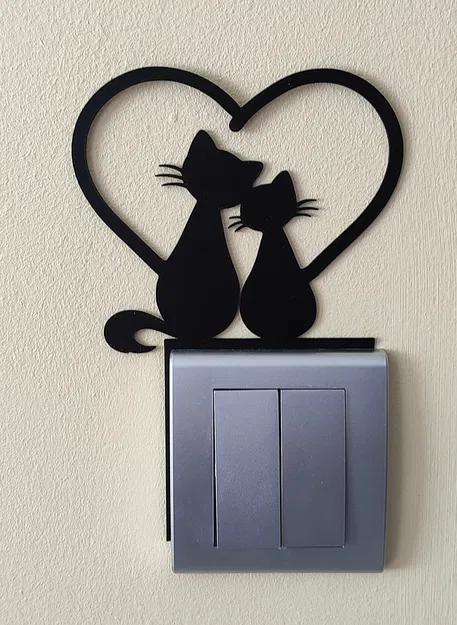 Trang trí công tắc đèn – Mèo 3 (Light Switch Decoration – Cat 3) - Image 2
