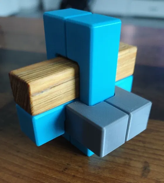 Puzzle Devil’s Knot Burr – Trò ghép khóa liên kết | Teufelsknoten (3D Druck) - Image 1