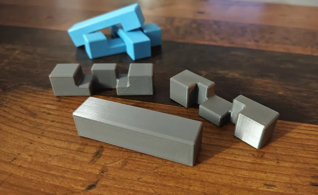 Puzzle Devil’s Knot Burr – Trò ghép khóa liên kết | Teufelsknoten (3D Druck) - Image 4