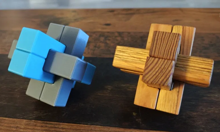 Puzzle Devil’s Knot Burr – Trò ghép khóa liên kết | Teufelsknoten (3D Druck) - Image 7