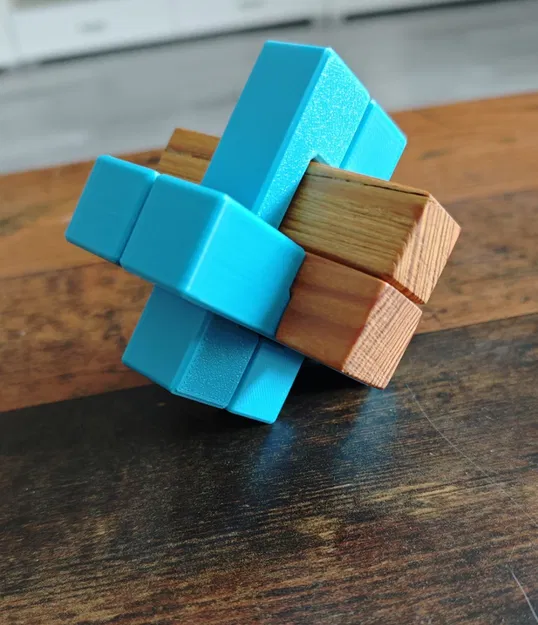 Puzzle Devil’s Knot Burr – Trò ghép khóa liên kết | Teufelsknoten (3D Druck) - Image 8