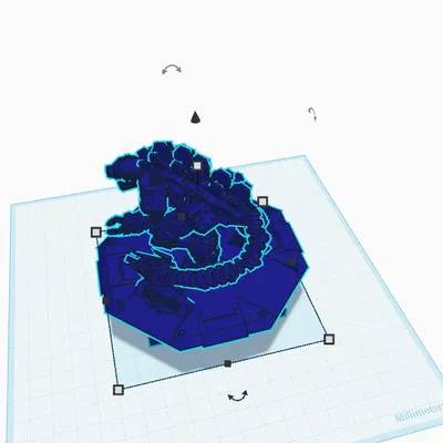 MechaGodzilla kèm cọc trụ đỡ