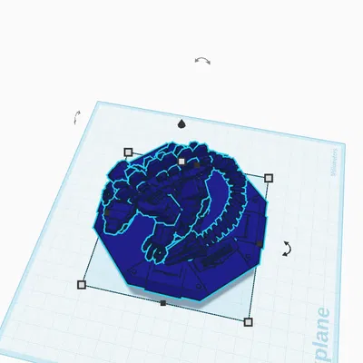 MechaGodzilla kèm cọc trụ đỡ