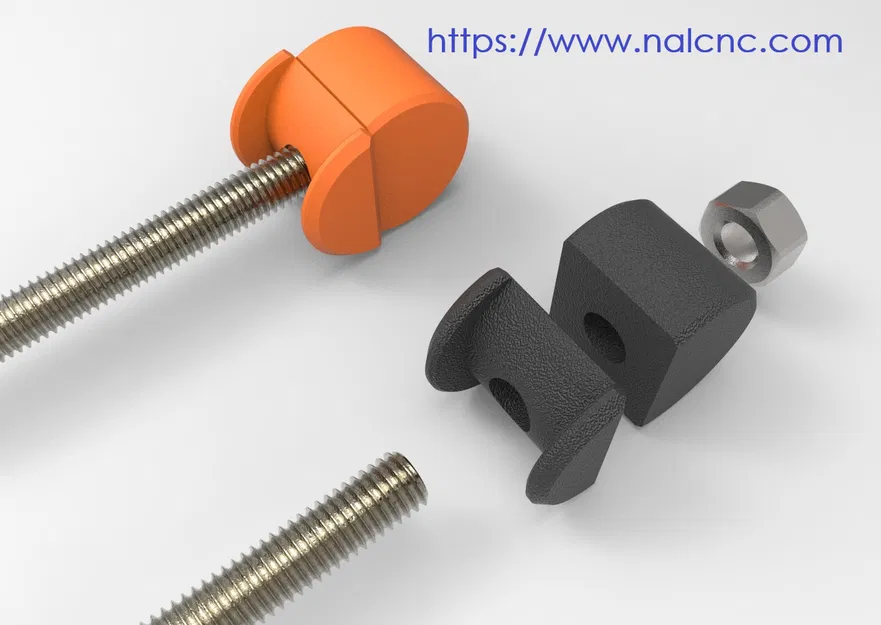 Cụm Barrel Nut Assembly (Ốc thùng) – Ø26mm transversal cylinder in 3D - Image 2