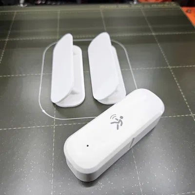 Ngàm gắn cảm biến Zigbee chuyển động & nhiệt độ góc 45°