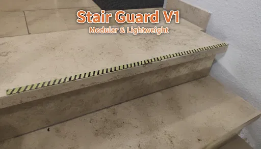 Stair Guard V1 – Nẹp cảnh báo mép bậc cầu thang dạng mô-đun - Image 1