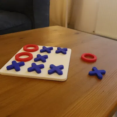 Bộ Cờ Caro Tic-Tac-Toe In 3D Tùy Chỉnh (Custom 3D Printed Tic-Tac-Toe Game)