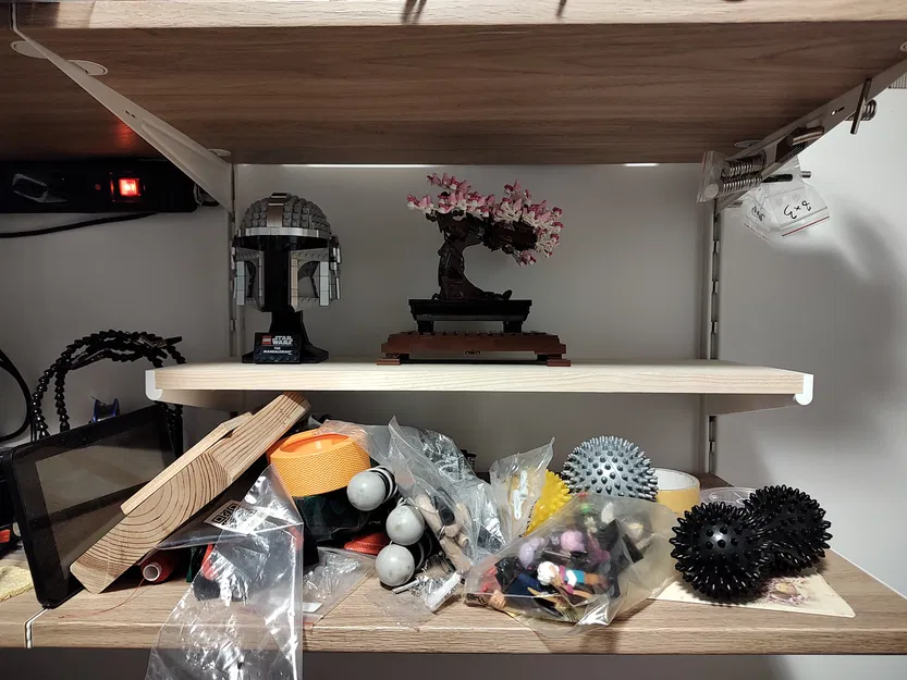 BOAXEL half brackets – Pat nửa chiều sâu cho kệ BOAXEL - Image 1