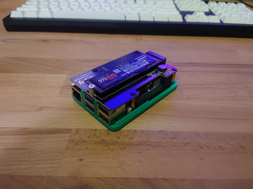 Case Raspberry Pi 5 NVMe HAT (snap fit) - Image 3