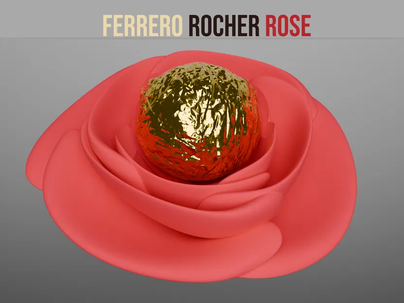 Ferrero Rocher Rose – Hoa hồng trưng bày chocolate Ferrero Rocher - Image 1