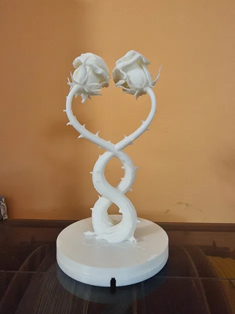 Đèn 2 Bông Hồng Đan Xen (2 Intertwined Roses – Lamp) - Image 4