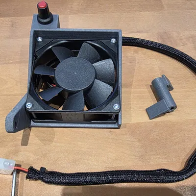 Giá đỡ quạt 80mm kèm regulator điều chỉnh tốc độ