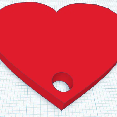 Móc khóa hình trái tim V1