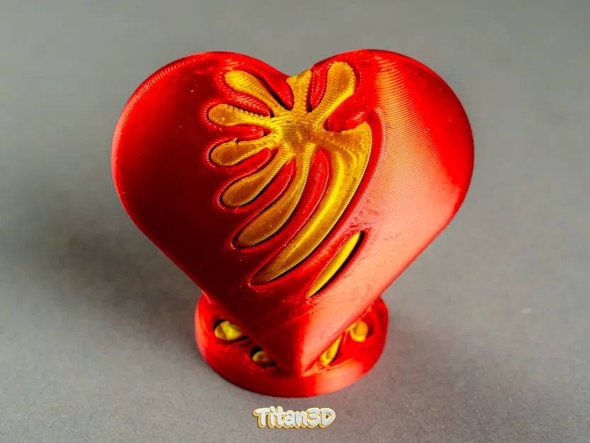 Đồ chơi vặn Heart Helix Screw Fidget – Twist Toy Valentine’s Day - Image 1